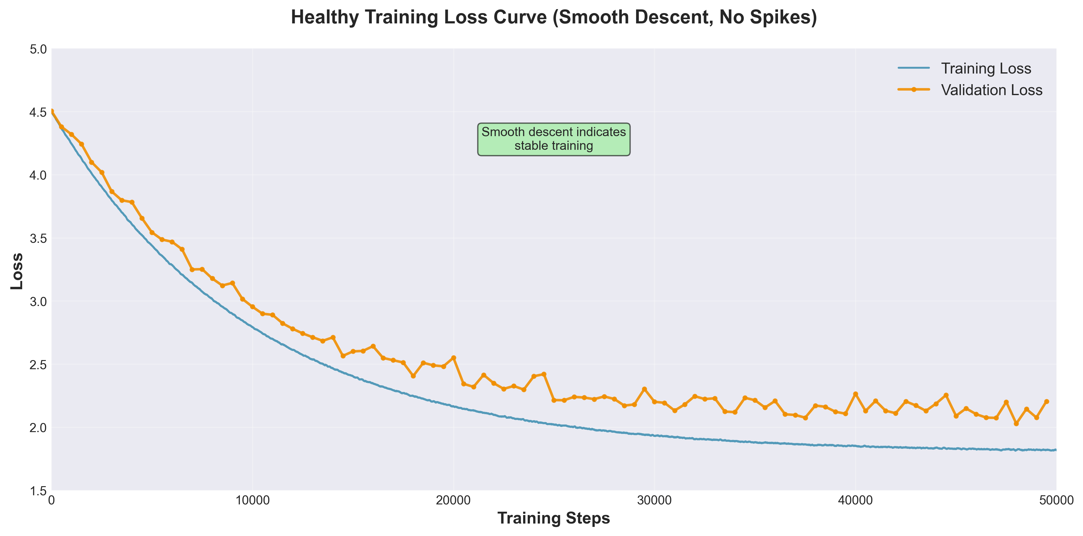 训练loss曲线示例