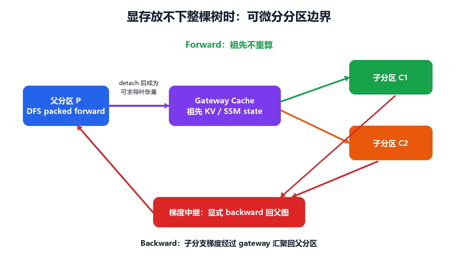 可微分树分区边界