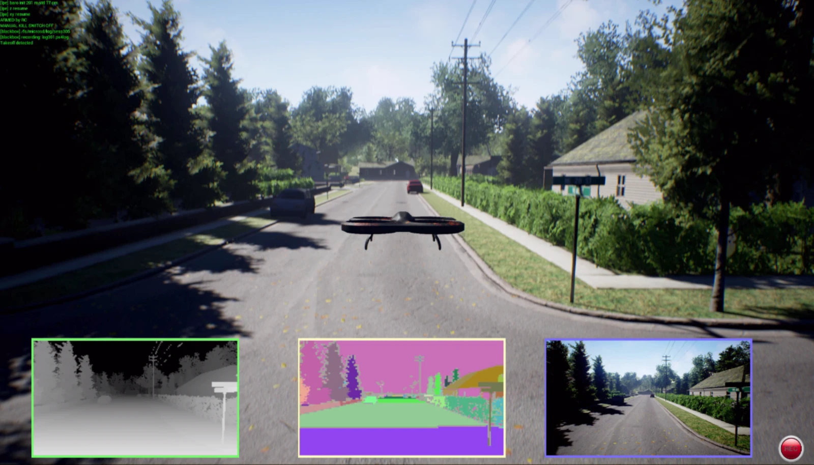 Illustrative view of AirSim