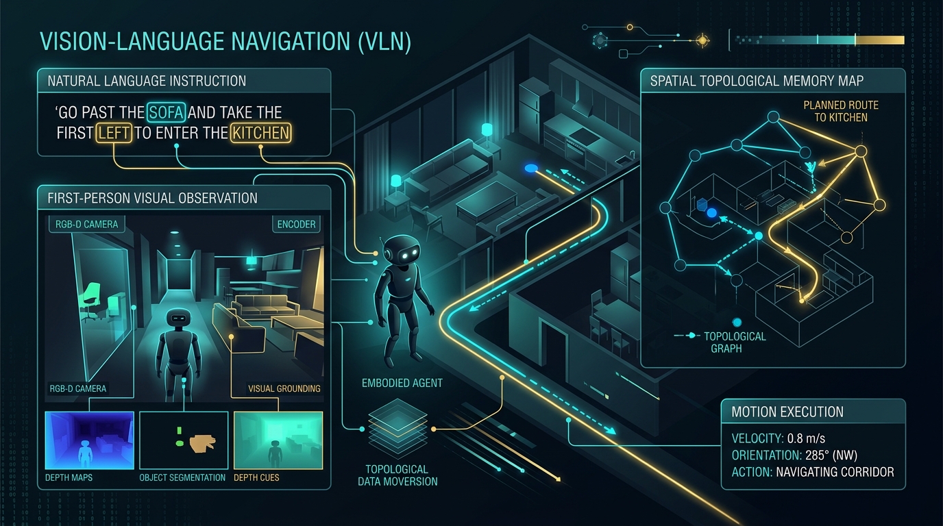 视觉语言导航（VLN）具身闭环系统全景